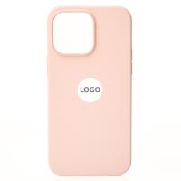 Силиконовый чехол Lux Colors с поддержкой MagSafe для iPhone 14 Chalk Pink