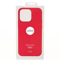 Силиконовый чехол Lux Colors с поддержкой MagSafe для iPhone 14 Red