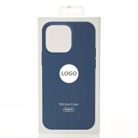 Силиконовый чехол Lux Colors с поддержкой MagSafe для iPhone 14 Storm Blue