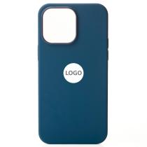 Силиконовый чехол Lux Colors с поддержкой MagSafe для iPhone 14 Pro Storm Blue