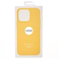 Силиконовый чехол Lux Colors с поддержкой MagSafe для iPhone 14 Pro Sunglow