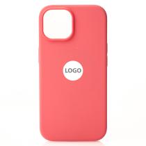 Силиконовый чехол Lux Colors с поддержкой MagSafe для iPhone 15 Guava