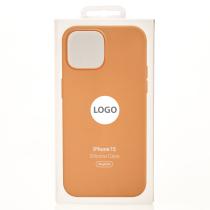 Силиконовый чехол Lux Colors с поддержкой MagSafe для iPhone 15 Orange Sorbet