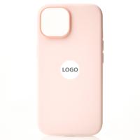 Силиконовый чехол Lux Colors с поддержкой MagSafe для iPhone 15 Light Pink