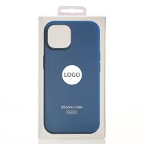Силиконовый чехол Lux Colors с поддержкой MagSafe для iPhone 15 Plus Storm Blue