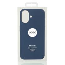 Силиконовый чехол Lux Colors с поддержкой MagSafe для iPhone 16 Denim
