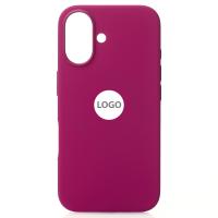 Силиконовый чехол Lux Colors с поддержкой MagSafe для iPhone 16 Fuchsia