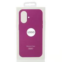 Силиконовый чехол Lux Colors с поддержкой MagSafe для iPhone 16 Plus Fuchsia