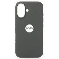 Силиконовый чехол Lux Colors с поддержкой MagSafe для iPhone 16 Plus Stone Gray