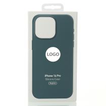 Силиконовый чехол Lux Colors с поддержкой MagSafe для iPhone 16 Pro Lake Green