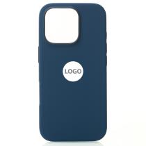 Силиконовый чехол Lux Colors с поддержкой MagSafe для iPhone 16 Pro Denim