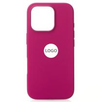 Силиконовый чехол Lux Colors с поддержкой MagSafe для iPhone 16 Pro Max Fuchsia