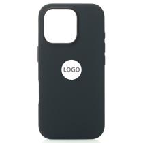 Силиконовый чехол Lux Colors с поддержкой MagSafe для iPhone 16 Pro Max Black