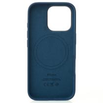 Силиконовый чехол Lux Colors с поддержкой MagSafe для iPhone 16 Pro Denim