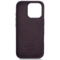 Силиконовый чехол Lux Colors с поддержкой MagSafe для iPhone 16 Pro Plum