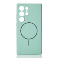 Силиконовый чехол Slim Ring Soft с поддержкой MagSafe для Samsung S24 Ultra succulent