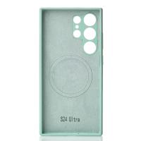 Силиконовый чехол Slim Ring Soft с поддержкой MagSafe для Samsung S24 Ultra succulent