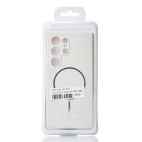 Силиконовый чехол Slim Ring Soft с поддержкой MagSafe для Samsung S24 Ultra white