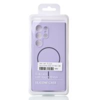 Силиконовый чехол Slim Ring Soft с поддержкой MagSafe для Samsung S24 Ultra violet
