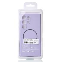 Силиконовый чехол Slim Ring Soft с поддержкой MagSafe для Samsung S24 Ultra violet