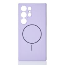 Силиконовый чехол Slim Ring Soft с поддержкой MagSafe для Samsung S24 Ultra violet