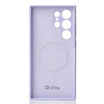 Силиконовый чехол Slim Ring Soft с поддержкой MagSafe для Samsung S24 Ultra violet