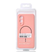 Силиконовый чехол Slim Ring Soft с поддержкой MagSafe для Samsung S25 Edge pink