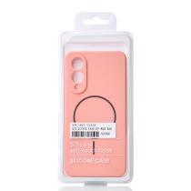 Силиконовый чехол Slim Ring Soft с поддержкой MagSafe для Samsung S25 Edge pink
