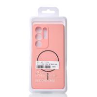 Силиконовый чехол Slim Ring Soft с поддержкой MagSafe для Samsung S25 Ultra pink