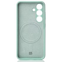 Силиконовый чехол Slim Ring Soft с поддержкой MagSafe для Samsung S25 succulent