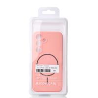 Силиконовый чехол Slim Ring Soft с поддержкой MagSafe для Samsung S25 pink
