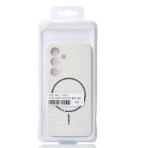 Силиконовый чехол Slim Ring Soft с поддержкой MagSafe для Samsung S25 white