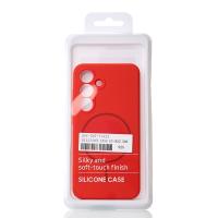 Силиконовый чехол Slim Ring Soft с поддержкой MagSafe для Samsung S25 red