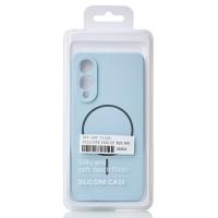 Силиконовый чехол Slim Ring Soft с поддержкой MagSafe для Samsung S25 Edge blue fog