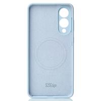 Силиконовый чехол Slim Ring Soft с поддержкой MagSafe для Samsung S25 Edge blue fog