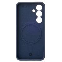 Силиконовый чехол Slim Ring Soft с поддержкой MagSafe для Samsung S25 dark blue