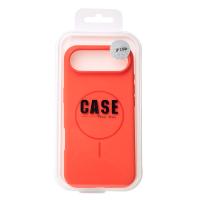 Силиконовый чехол Slim Ring Soft с поддержкой MagSafe для iPhone 17 AIR orange