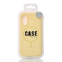 Силиконовый чехол Slim Ring Soft с поддержкой MagSafe для iPhone 17 sunglow