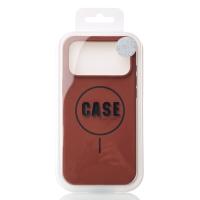 Силиконовый чехол Slim Ring Soft с поддержкой MagSafe для iPhone 17 Pro brown