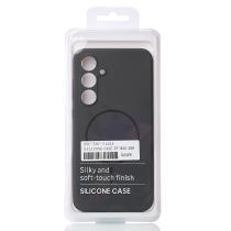 Силиконовый чехол Slim Ring Soft с поддержкой MagSafe для Samsung S24 FE stone gray