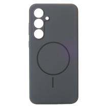 Силиконовый чехол Slim Ring Soft с поддержкой MagSafe для Samsung S24 FE stone gray