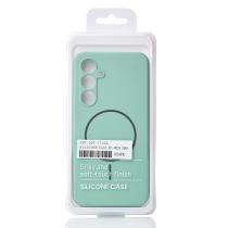 Силиконовый чехол Slim Ring Soft с поддержкой MagSafe для Samsung S24 FE succulent