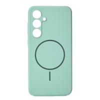 Силиконовый чехол Slim Ring Soft с поддержкой MagSafe для Samsung S24 FE succulent