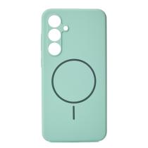 Силиконовый чехол Slim Ring Soft с поддержкой MagSafe для Samsung S24 FE succulent