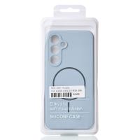 Силиконовый чехол Slim Ring Soft с поддержкой MagSafe для Samsung S24 FE blue fog