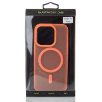 Силиконовый чехол SOFT MATT с поддержкой MagSafe для iPhone 14 Pro orange