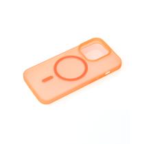 Силиконовый чехол SOFT MATTE с поддержкой MagSafe для iPhone 15 Pro Max orange