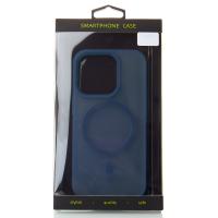 Силиконовый чехол SOFT MATT с поддержкой MagSafe для iPhone 12/12 Pro dark blue
