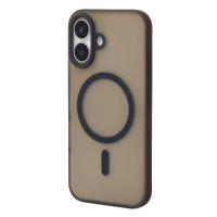 Силиконовый чехол SOFT MATT с поддержкой MagSafe для iPhone 16 black