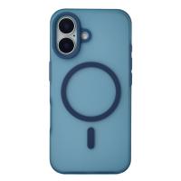 Силиконовый чехол SOFT MATT с поддержкой MagSafe для iPhone 17 dark blue